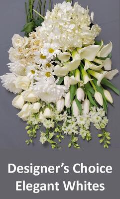 Designer's Choice Elegant Whites from Bakanas Florist & Gifts, flower shop in Marlton, NJ