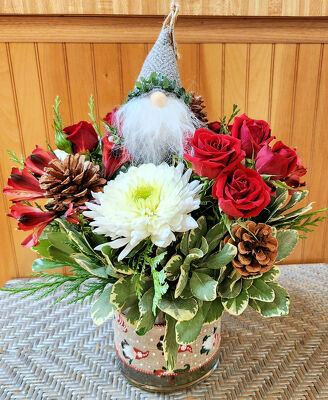 Gnome for the Holidays from Bakanas Florist & Gifts, flower shop in Marlton, NJ