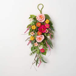 botanical swag wild flowerＡ Wildflowers Floral Swag Valance Window Treatment