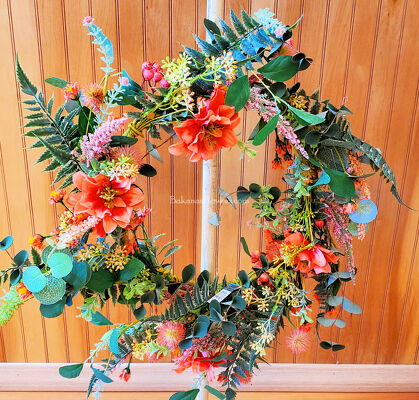 Coral Wreath from Bakanas Florist & Gifts, flower shop in Marlton, NJ