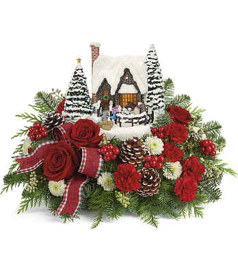 Kinkade's Warm Winter Wishes Bouquet from Bakanas Florist & Gifts, flower shop in Marlton, NJ
