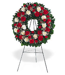 Hope and Honor Wreath from Bakanas Florist & Gifts, flower shop in Marlton, NJ