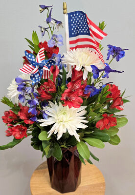 Red, White and Bloom from Bakanas Florist & Gifts, flower shop in Marlton, NJ