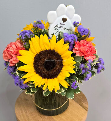 Paw Prints on Our Hearts Bouquet from Bakanas Florist & Gifts, flower shop in Marlton, NJ