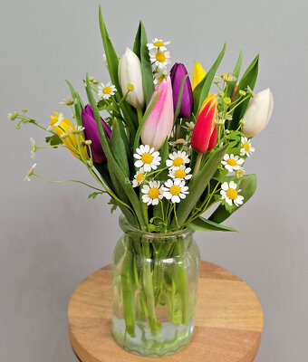 Spring Tulip Vase from Bakanas Florist & Gifts, flower shop in Marlton, NJ