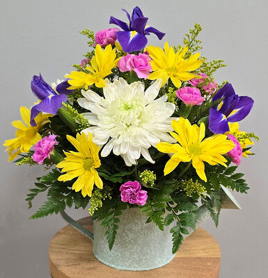 Spring Watering Can from Bakanas Florist & Gifts, flower shop in Marlton, NJ