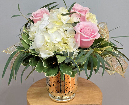 Blushing Elegance from Bakanas Florist & Gifts, flower shop in Marlton, NJ Blushing Elegance from Bakanas Florist & Gifts, flower shop in Marlton, NJ