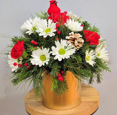 Cardinal in the Woods from Bakanas Florist & Gifts, flower shop in Marlton, NJ