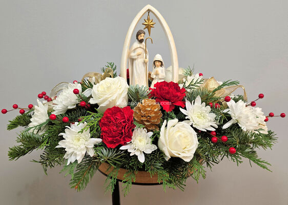 Silent Night Nativity from Bakanas Florist & Gifts, flower shop in Marlton, NJ
