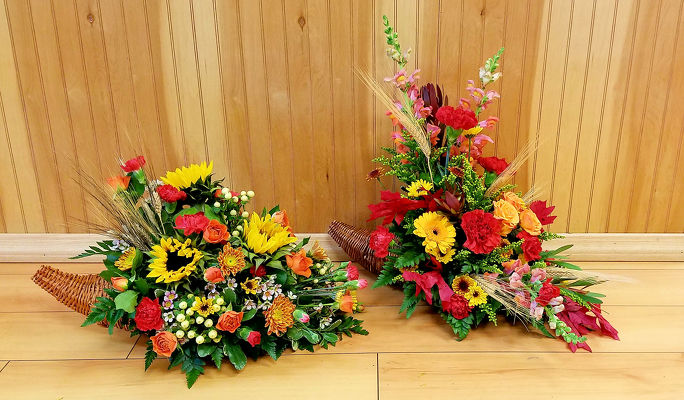 Inspired Design Cornucopia from Bakanas Florist & Gifts, flower shop in Marlton, NJ