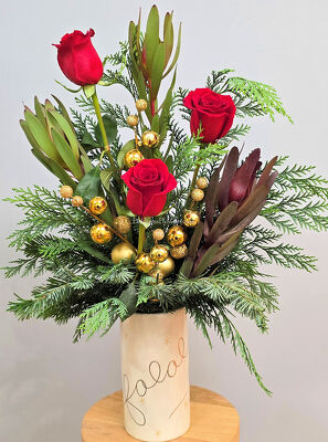 Fa la la- Tall Vase from Bakanas Florist & Gifts, flower shop in Marlton, NJ