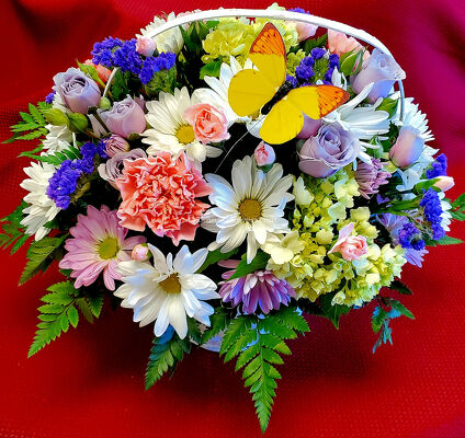 Our Spring Basket from Bakanas Florist & Gifts, flower shop in Marlton, NJ
