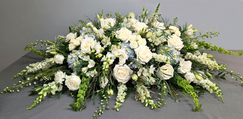 Peaceful Reflections Casket Spray from Bakanas Florist & Gifts, flower shop in Marlton, NJ Peaceful Reflections Casket Spray from Bakanas Florist & Gifts, flower shop in Marlton, NJ