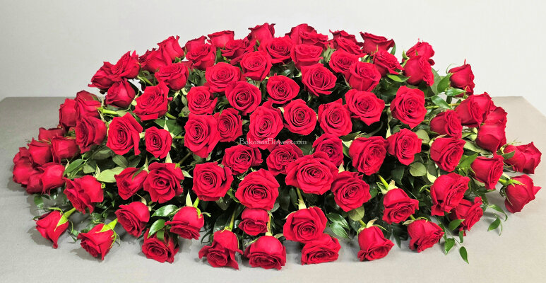 Regal Red Rose Casket Spray from Bakanas Florist & Gifts, flower shop in Marlton, NJ Regal Red Rose Casket Spray from Bakanas Florist & Gifts, flower shop in Marlton, NJ