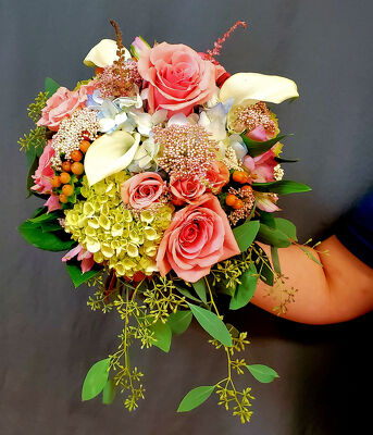Upscale Hand Held Bouquet from Bakanas Florist & Gifts, flower shop in Marlton, NJ