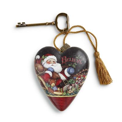 Believe Santa Art Heart from Bakanas Florist & Gifts, flower shop in Marlton, NJ
