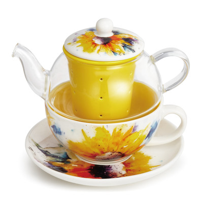 Sunflower Tea Pot for One Set from Bakanas Florist & Gifts, flower shop in Marlton, NJ