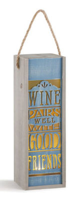 Wine Pairs Well Lantern from Bakanas Florist & Gifts, flower shop in Marlton, NJ