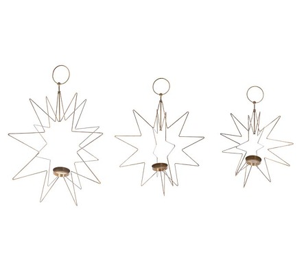 Star Shaped Candleholders from Bakanas Florist & Gifts, flower shop in Marlton, NJ