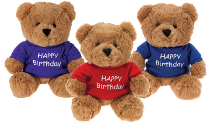 Plush Birthday Bear from Bakanas Florist & Gifts, flower shop in Marlton, NJ