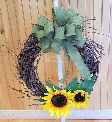 Sunflower Wreath  from Bakanas Florist & Gifts, flower shop in Marlton, NJ