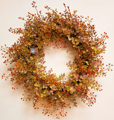 Copper Eucalyptus Silk Wreath from Bakanas Florist & Gifts, flower shop in Marlton, NJ