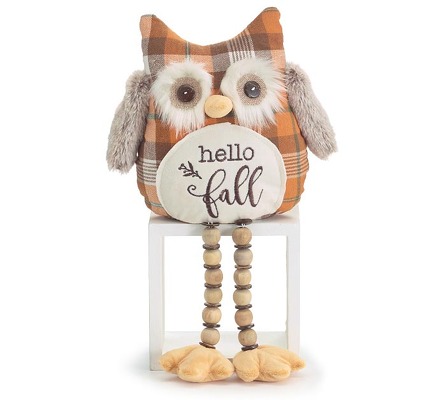 Hello Fall Shelf Sitter Owl from Bakanas Florist & Gifts, flower shop in Marlton, NJ