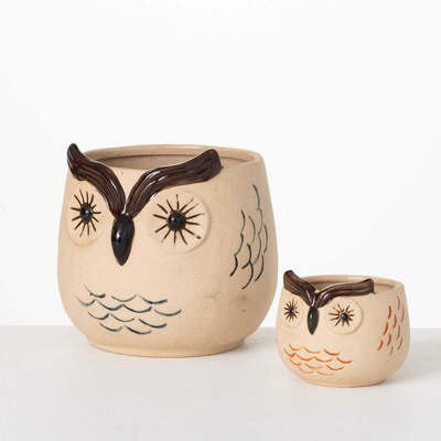 Owl Planters from Bakanas Florist & Gifts, flower shop in Marlton, NJ