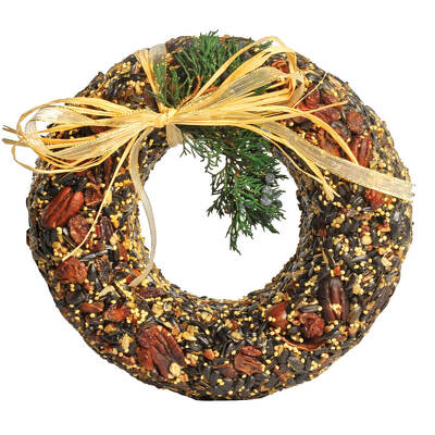 Pecan Bird Seed Wreath from Bakanas Florist & Gifts, flower shop in Marlton, NJ