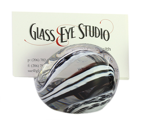 Black & White Glass Eye Business Card Holder from Bakanas Florist & Gifts, flower shop in Marlton, NJ