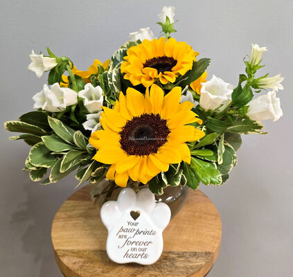 Paw Prints on Our Hearts Bouquet from Bakanas Florist & Gifts, flower shop in Marlton, NJ