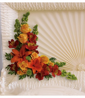 Island Sunset Casket Insert from Bakanas Florist & Gifts, flower shop in Marlton, NJ