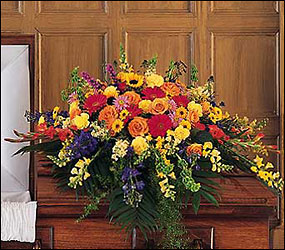 Celebration of Life Casket Spray from Bakanas Florist & Gifts, flower shop in Marlton, NJ