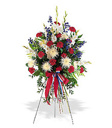 Patriotic Spirit Spray from Bakanas Florist & Gifts, flower shop in Marlton, NJ